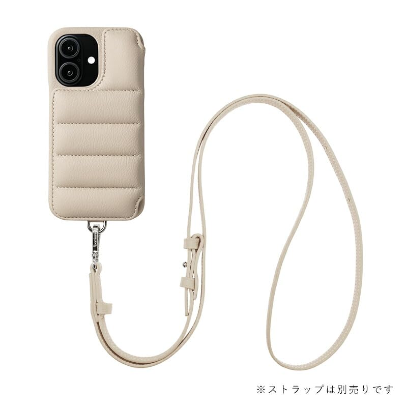 DEMIU BALLON iPhone16 デミュウ　ベージュ ストラップ付き DEMIU - BALLON / バロン iPhoneケース｜ベージュ | laid-back